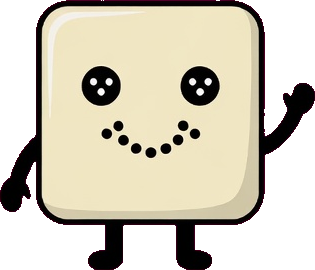 Pip waving, a cream die with pip eyes